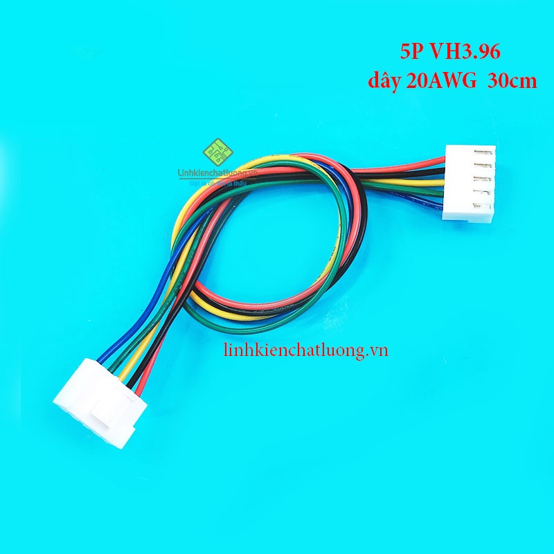 10 Dây bus 5P VH3.96 dây 20AWG 2 đầu cắm dài 30cm