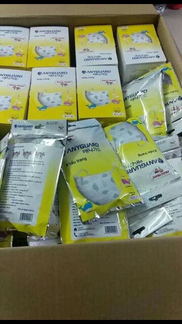 Khẩu trang Unicharm gói 3, Anyguard gói 10 cho trẻ em dạng gói | BigBuy360 - bigbuy360.vn