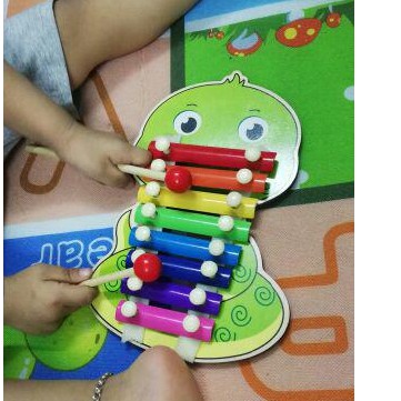 Đồ chơi đàn gỗ Xylophone 8 Quãng đáng yêu Cho Bé