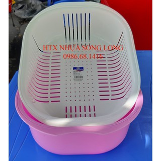 Rổ đôi 001 có khay hứng - song long