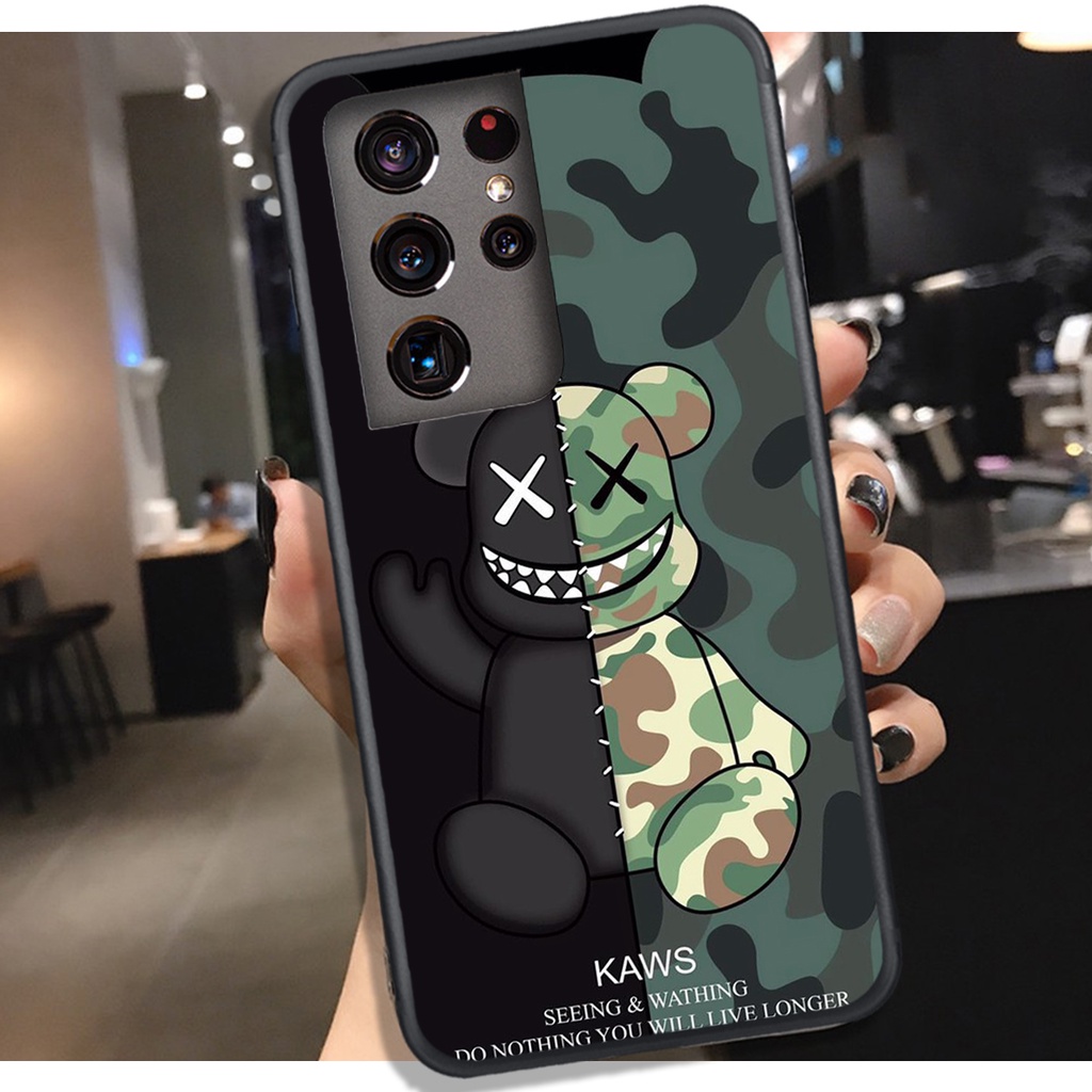 [HOT]ỐP SAMSUNG S21 - S21 PLUS - S21 ULTRA , In Hình Gấu Robot họa tiết L-V màu sắc cực đẹp.