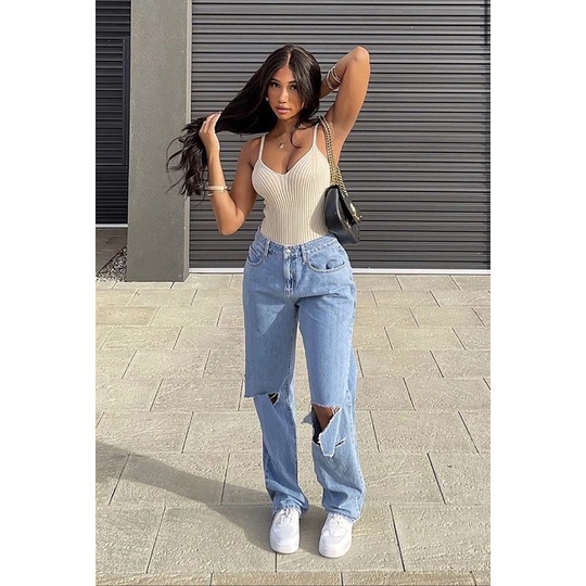 Quần jeans ống suông rộng Speek xuất khẩu - Hàng dư xịn