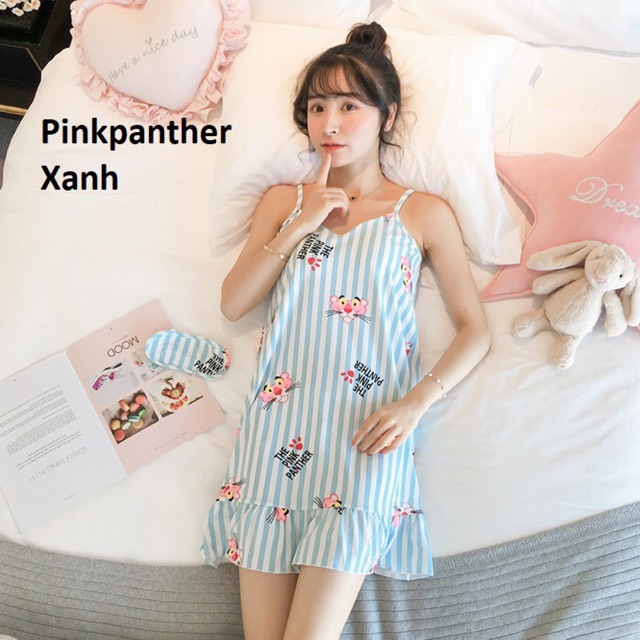 ĐẦM MẶC NHÀ Sarah Lingerie CÓ MÚT NGỰC, THIẾT KẾ 2 DÂY ( TẶNG KÈM BỊT MẮT)