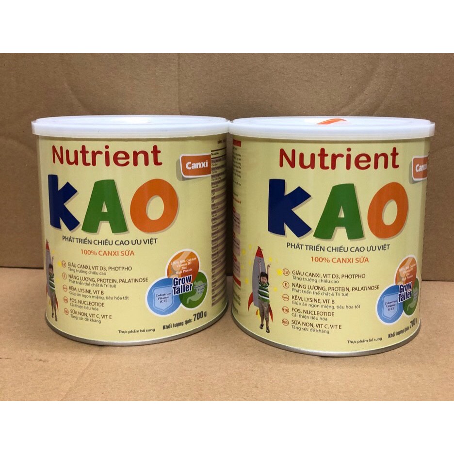 Combo 05 lon sữa Nutrient kao 700g