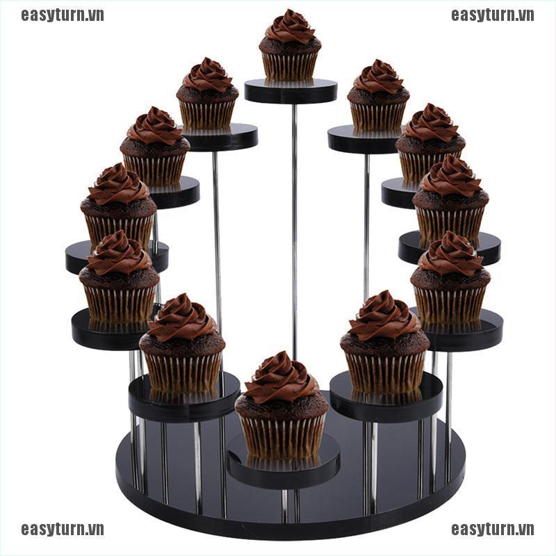 Giá Đỡ Trưng Bày Bánh Cupcake Bằng Nhựa Acrylic
