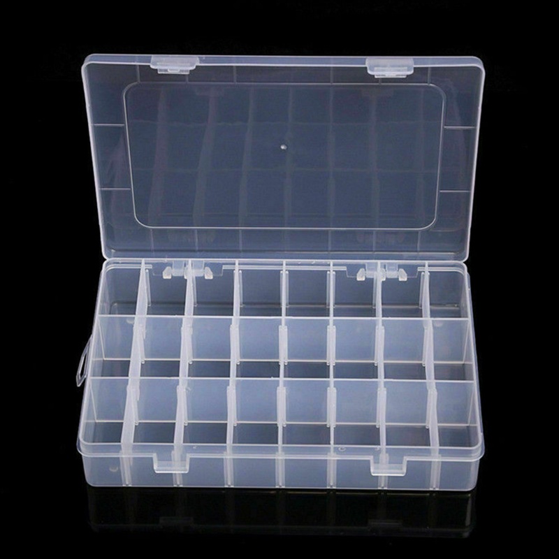 Hộp đựng trang sức trong suốt nhiều ngăn tiện dụng