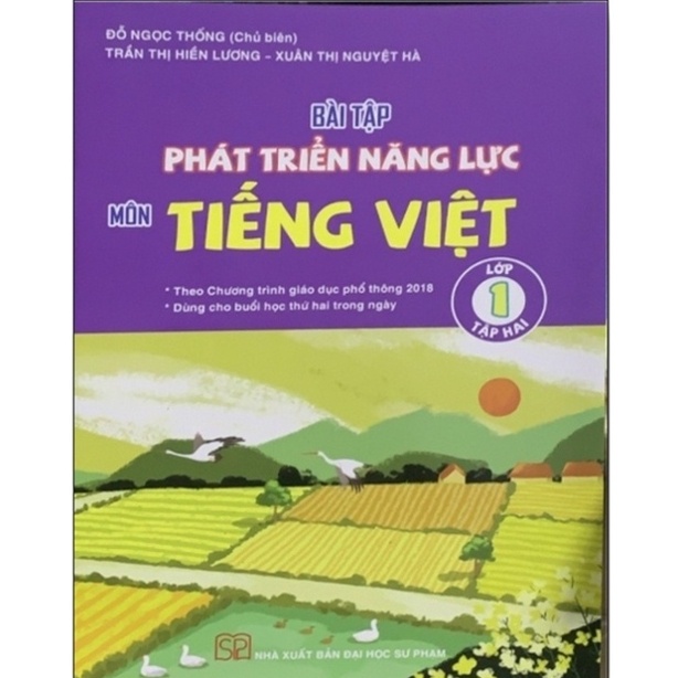 Sách - Combo Bài tập phát triển năng lực môn tiếng việt lớp 1 (Tập 1+Tập 2)