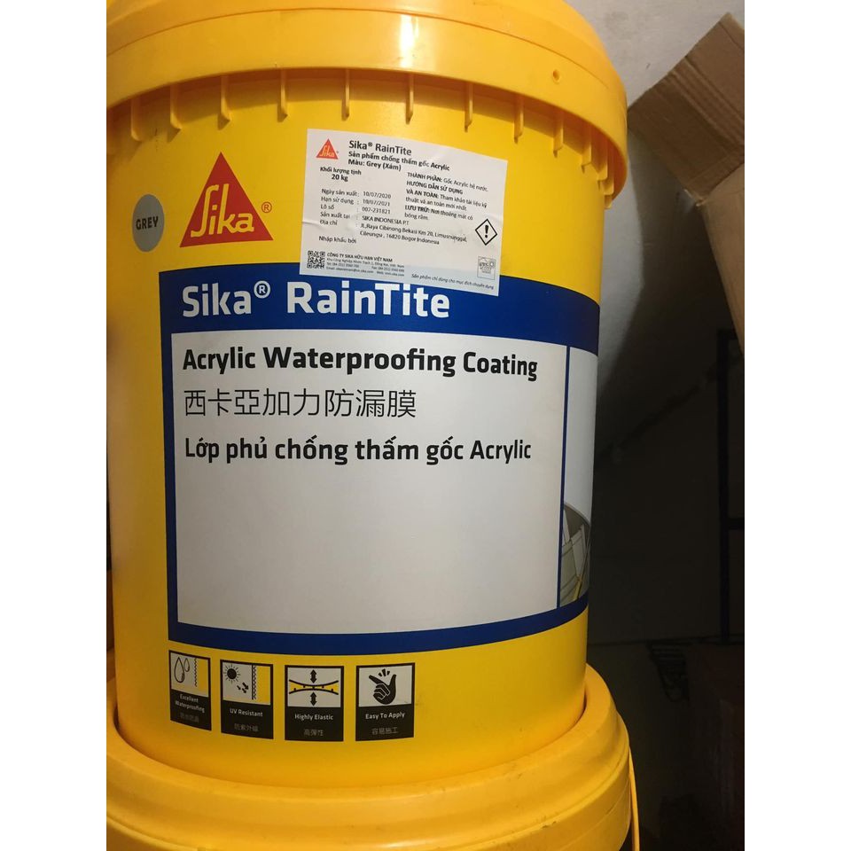 Sika RainTite 20kg/thùng Chất chống thấm gốc Acrylic