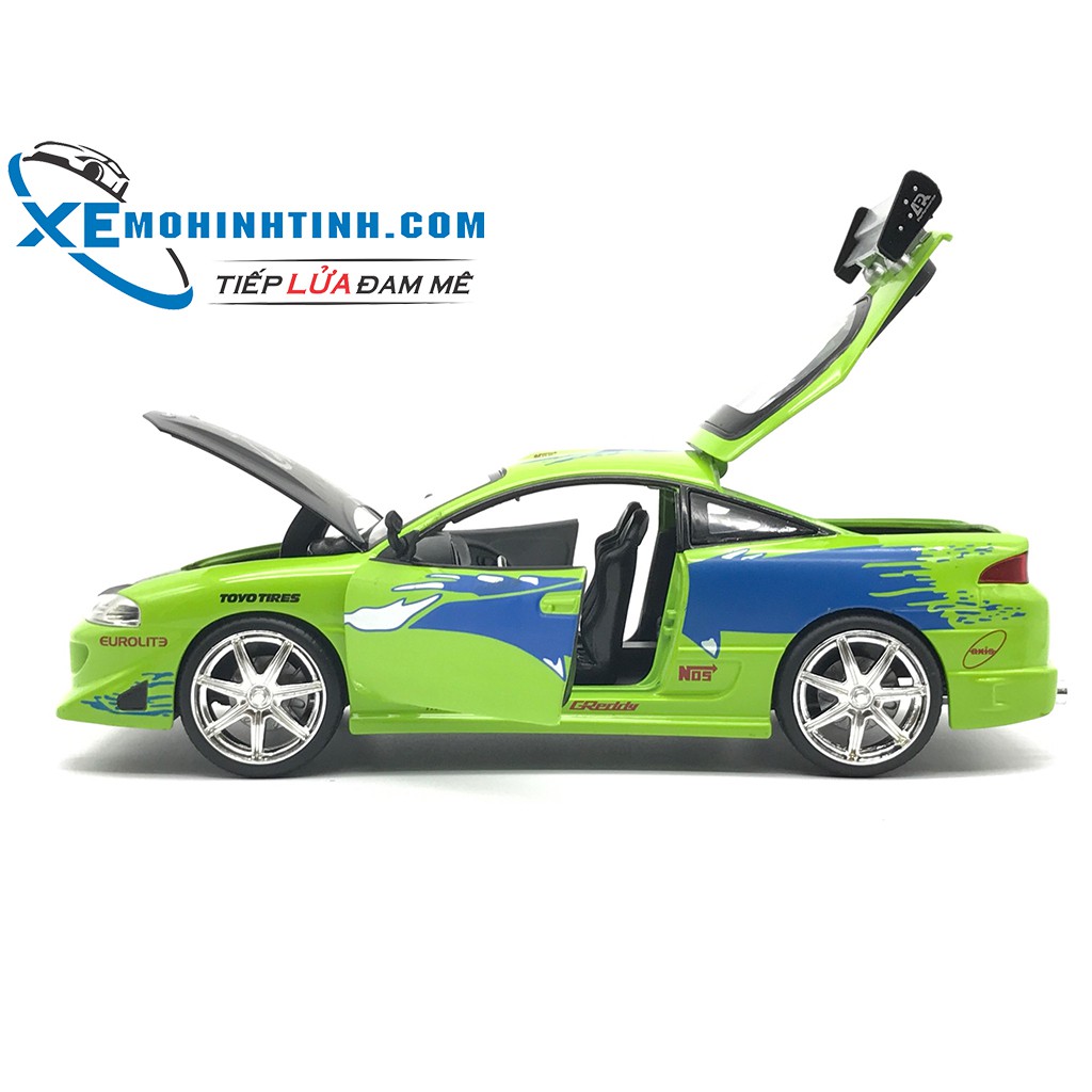 Xe mô hình Brian’S Mitsubishi Esipse 1:24 (Xanh)