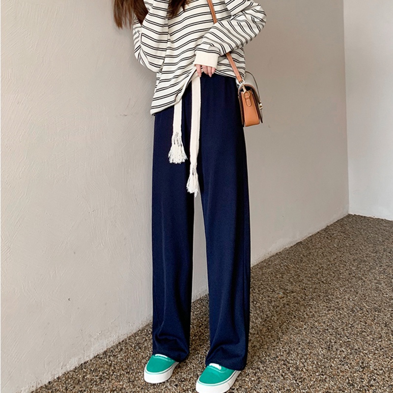 Quần Ống Rộng Nữ Cạp Cao Co Giãn Dây Bản To Kiểu Culottes Dáng Thụng Thời Trang Sugal QUAN NU 036