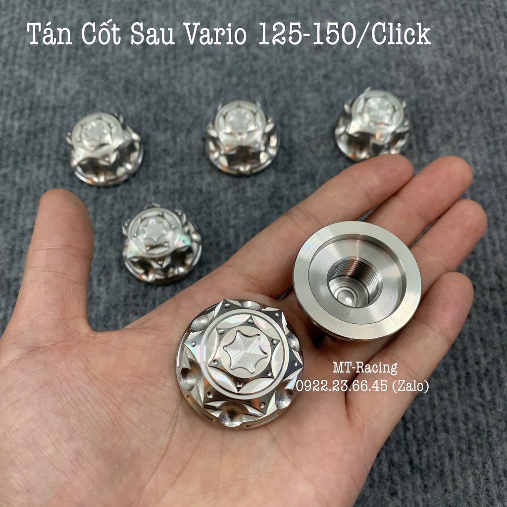 [Vario/Click] Tán Cốt Bánh Sau Salaya Inox304 Cho Vario/Click Mẫu S3 Siêu Bóng Đẹp