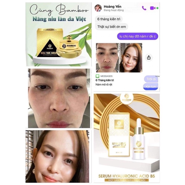 Combo kem face lụa bamboo+serum tái sinh da Mẫu mới 8- 2023