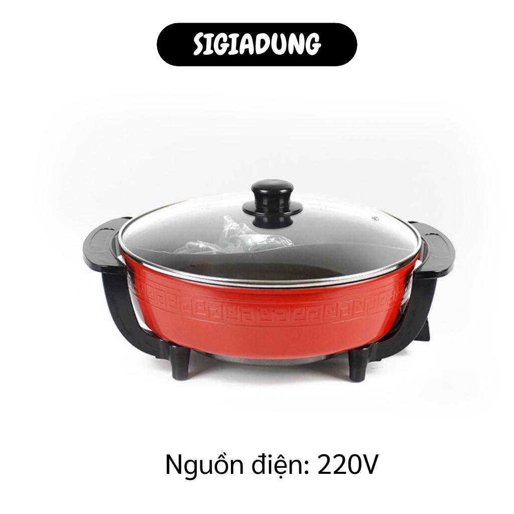 [SGD] Nồi Lẩu Mini - Nồi Nấu Lẩu Điện 2 Ngăn Đa Năng, Dung Tích 6L, Siêu Chống Dính 9264