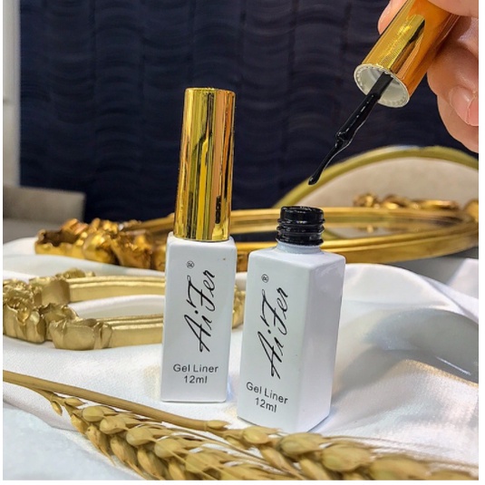 Sơn gel cọ nét Aifer đen trắng nail chính hãng 12 ml