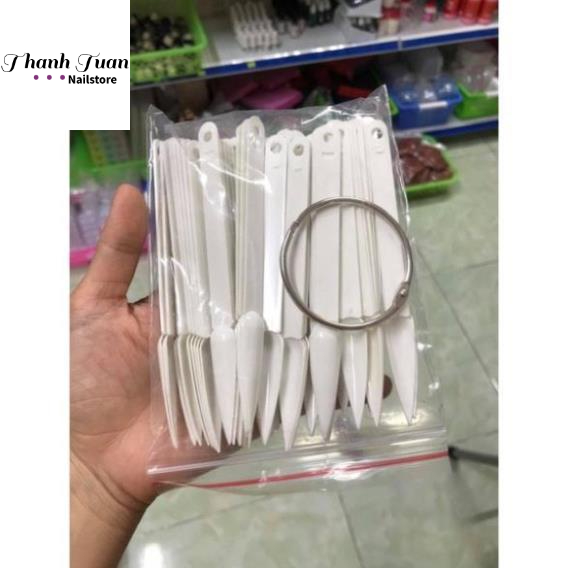 Móng que tập sơn vẽ trưng bày mẫu khách (50 que có 3 màu)  - Phụ kiện đồ nail