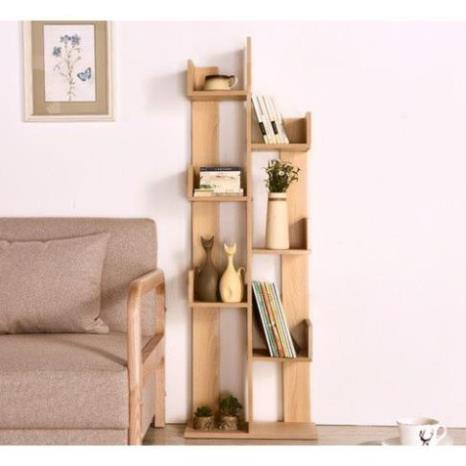 Kệ để sách đa năng phong cách Hàn Quốc, Giá để sách decor góc tường hinh xương rồng nhiều tầng tiện lợi
