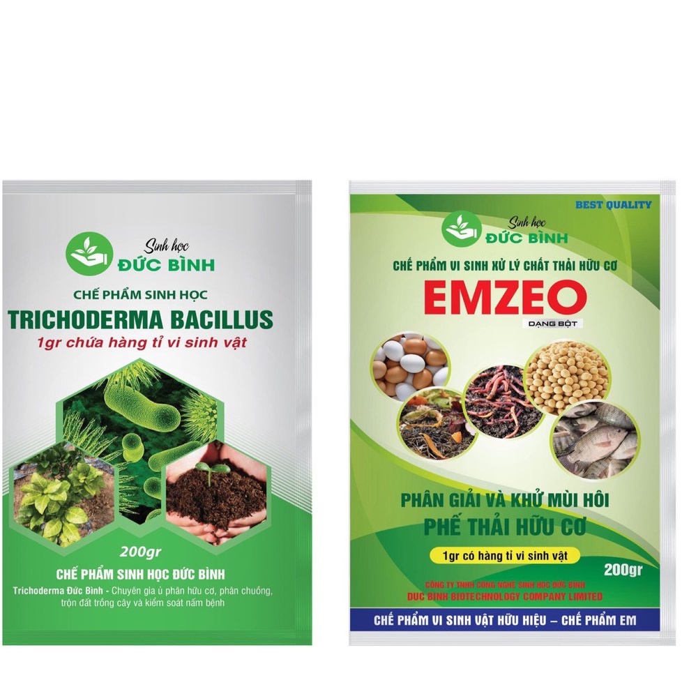 Chế Phẩm Vi Sinh EMZEO Ủ Phân Và Rác Hữu Cơ- Gói 200gr