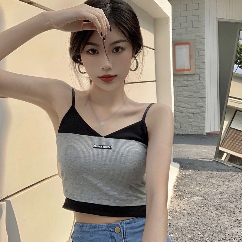 Áo Lửng Hai Dây Cổ Tim Quyến Rũ Dành Cho Nữ | BigBuy360 - bigbuy360.vn