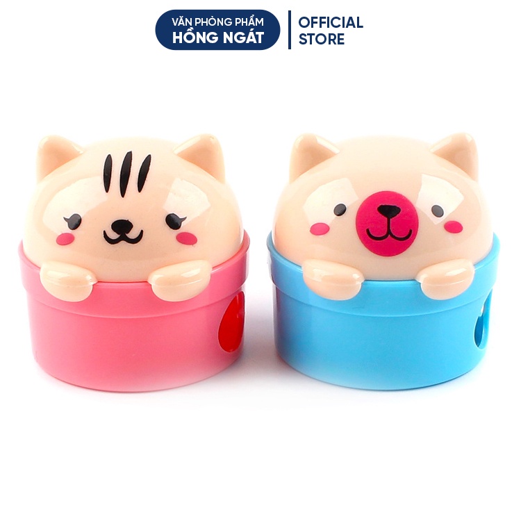 Gọt bút chì cute hình con gấu, đồ chuốt bút chì văn phòng phẩm đồ dùng học tập dễ thương làm quà tặng học sinh QT08