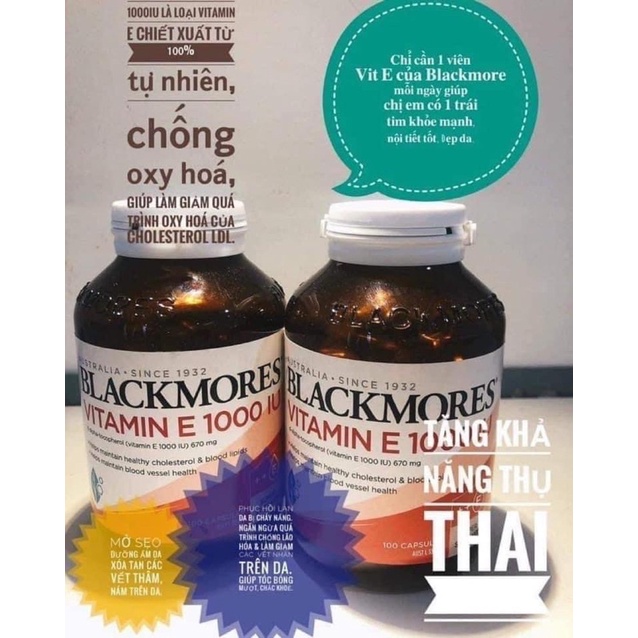 Vitamin E Blackmores Úc