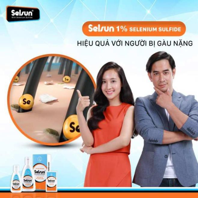 Dầu gội - xả Selsun (Chai 100ml) - Giải pháp cho tóc gàu, ngứa