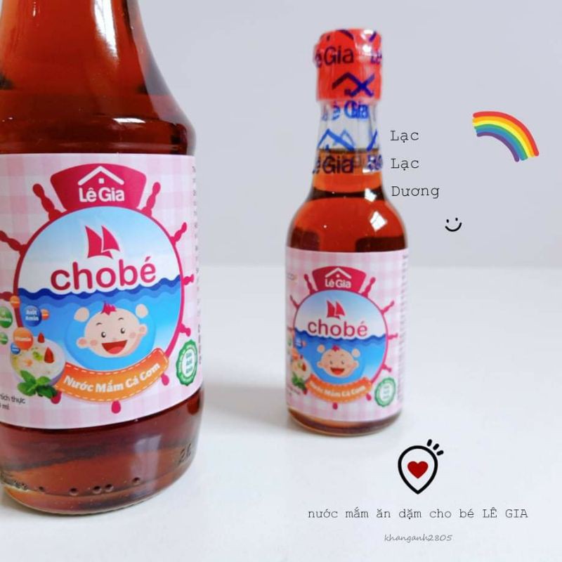 Nước mắm ăn dặm cho bé Lê Gia size to 200ml