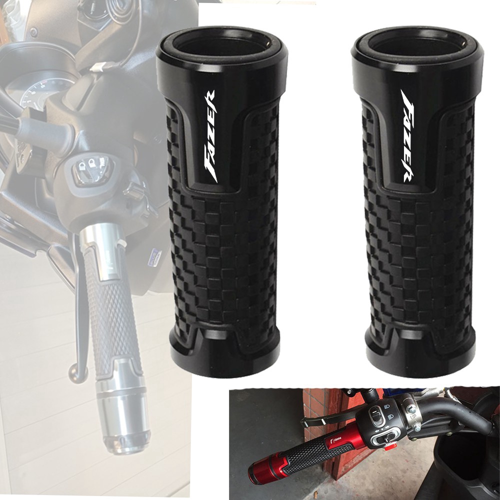 Dành Cho Xe Yamaha FZS 600 FZS600 Fazer 1998-2003 CNC Nhôm Tay Cầm Cao Su Tay Cầm Tay Cầm LOGO (Faze