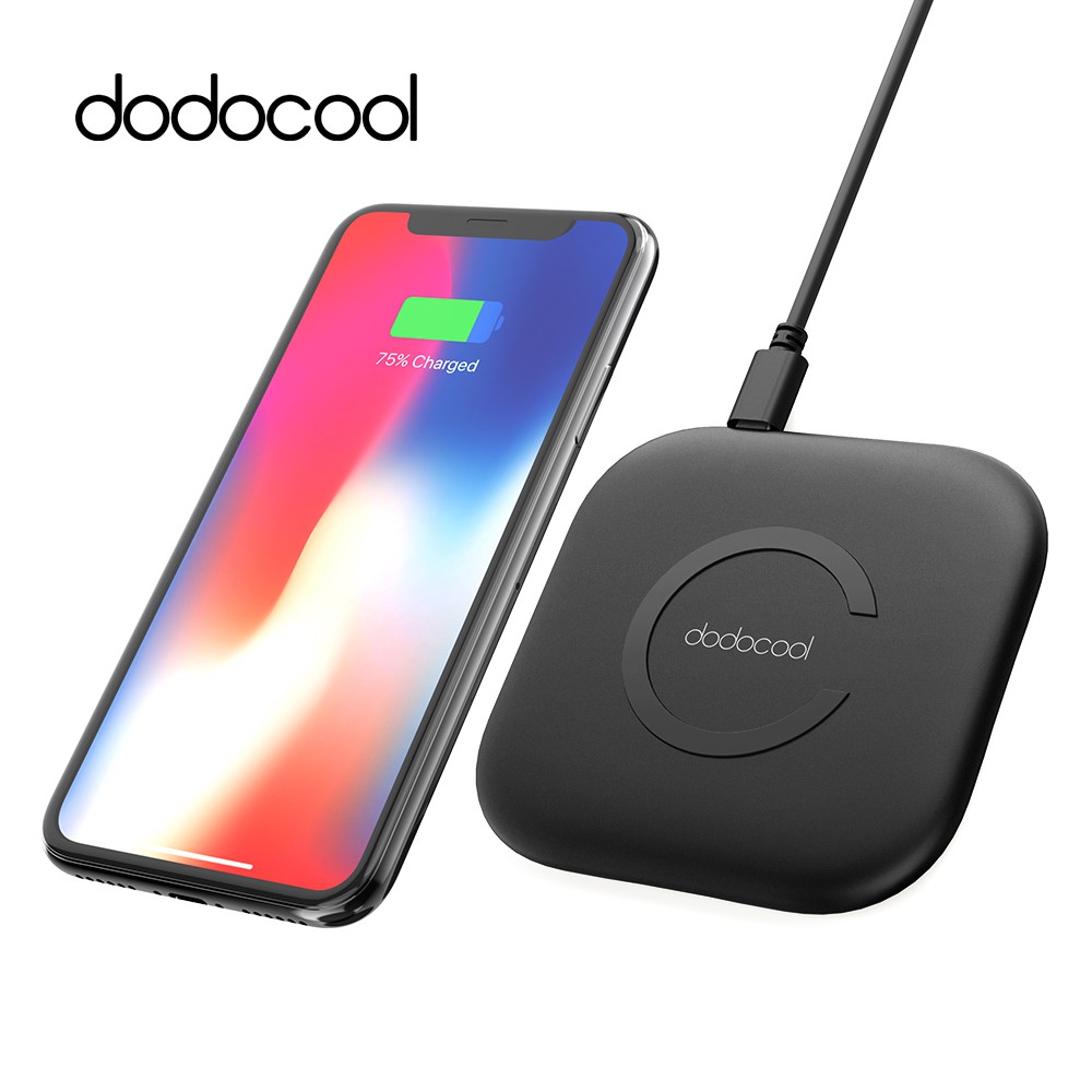 Đế sạc không dây nhanh (FastCharge) 10W Dodocool DA128 Type C hotsale Amazon cho iPhone 8 iPhone X Samsung S6 S7 S8 S9