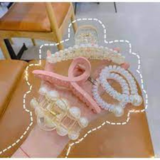 Bộ kẹp tóc và dây buộc tóc