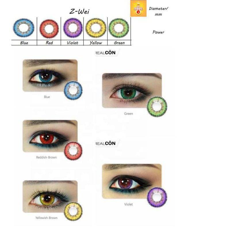 Lens cosplay z-wei full cận 0 đến 6