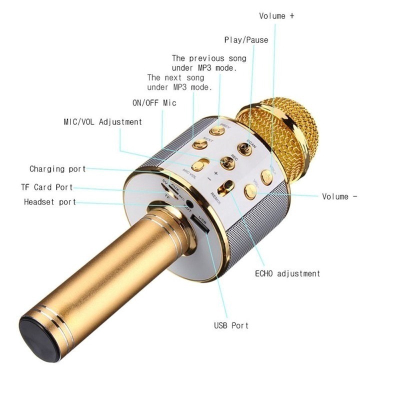 Micro Không Dây Kết Nối Bluetooth Chống Tiếng Ồn Tiện Dụng