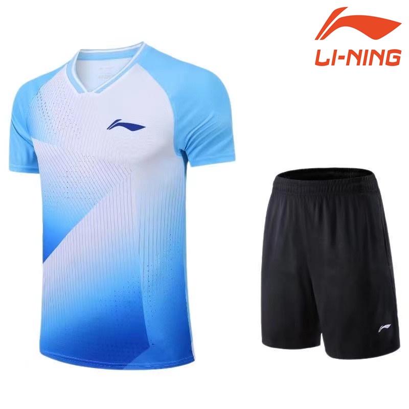 Li Ning Áo Thun Thể Thao Cầu Lông Tay Ngắn Thoáng Khí Nhanh Khô Cho Nam Và Nữ