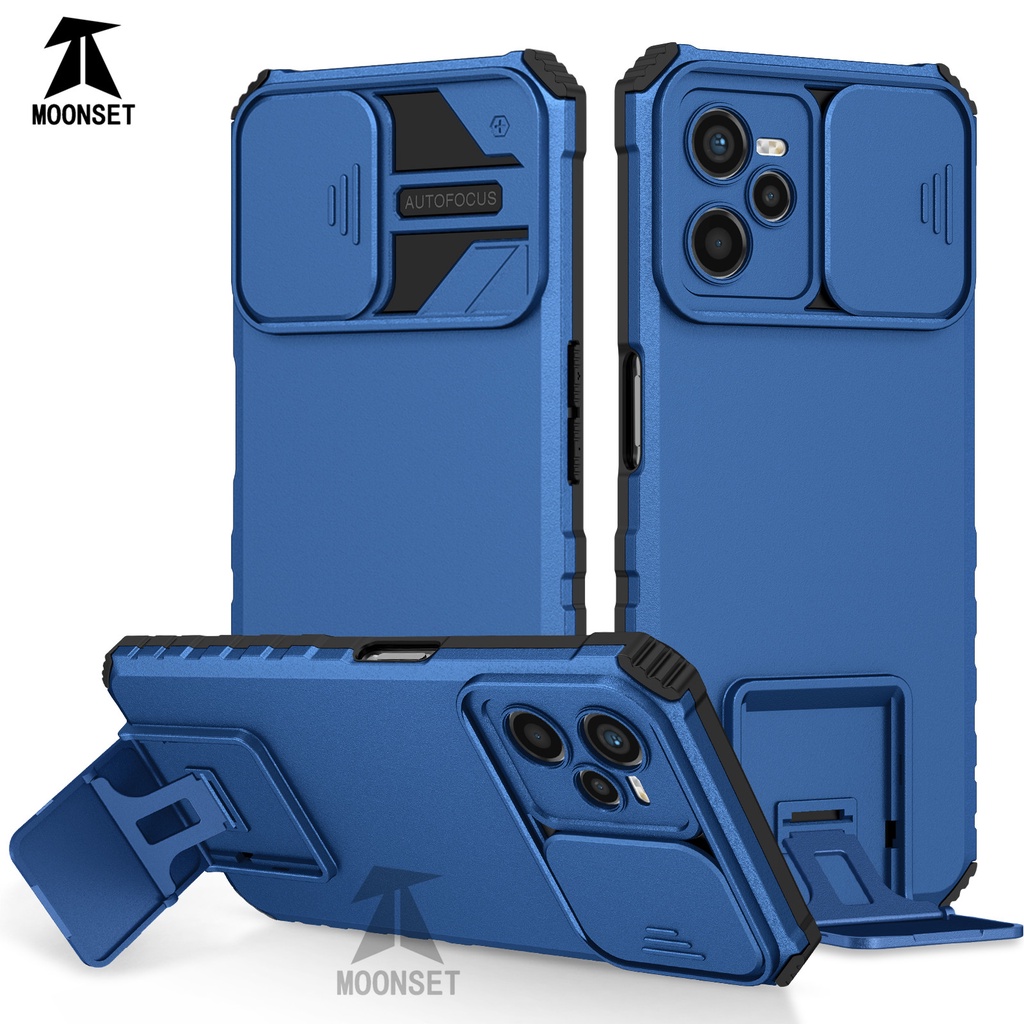 Ốp Điện Thoại Siêu Mỏng Có Nắp Trượt Bảo Vệ Camera Cho Realme C35 C20 C11 2021 C12 C15 C21 C25 C21Y C25Y 5 5s 5i 6i 9i C3