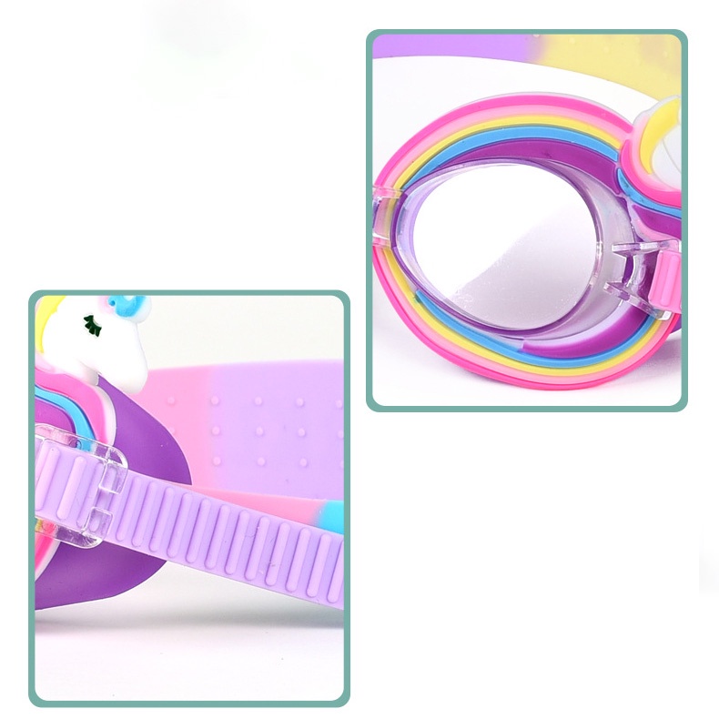 Kính bơi trẻ em MILASO kính bơi chống mờ cho bé bơi lội họa tiết pony cực yêu SS-001403
