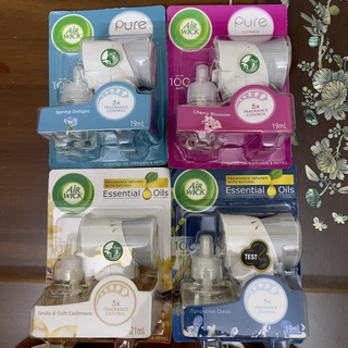 Bộ khuếch tán tinh dầu cắm điện thơm phòng Airwick thiên nhiên lọ 19ml