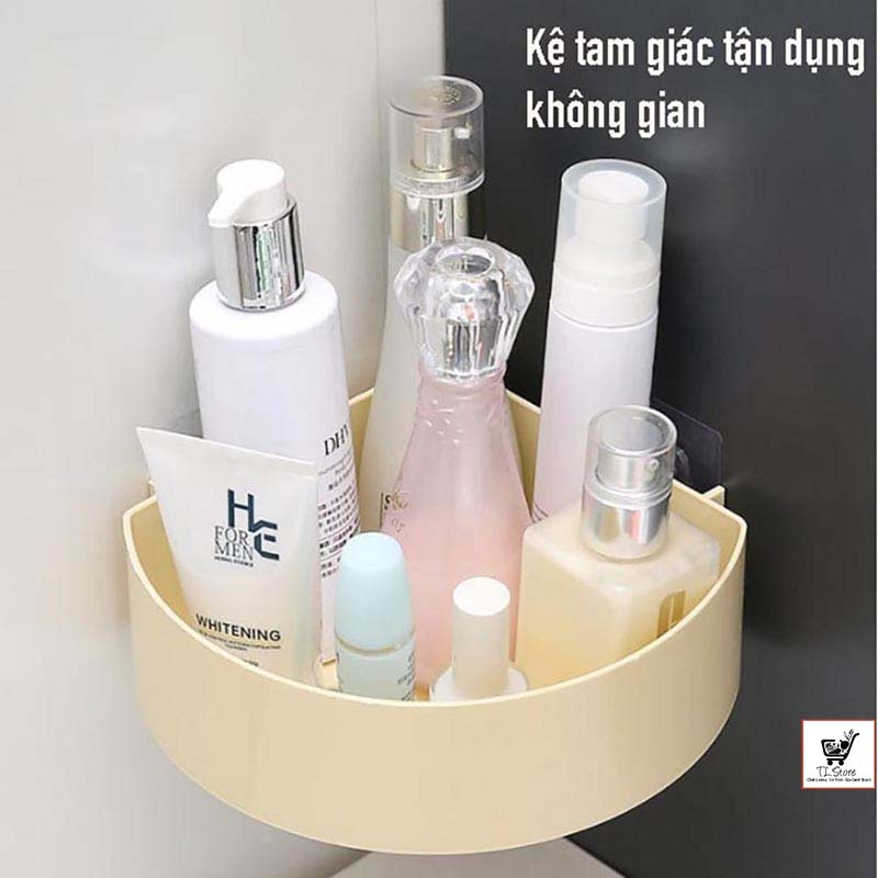 Kệ đựng đồ dán tường, Kệ Góc - Kệ Ngang, Nhà Tắm, Nhà Bếp, Phòng ngủ Siêu Chắc