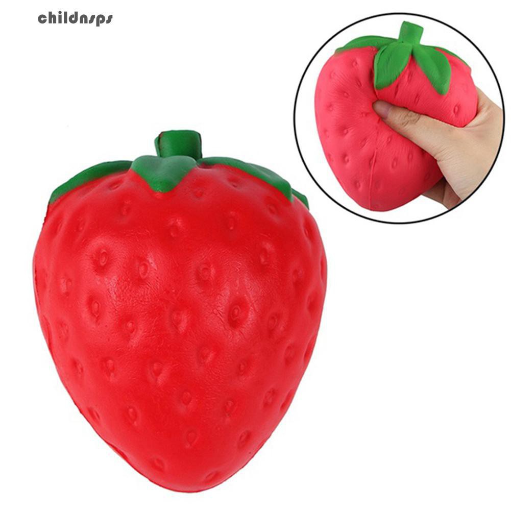 (bán rẻ) squishy QUẢ DÂU TÂY TO ( hàng sẵn )