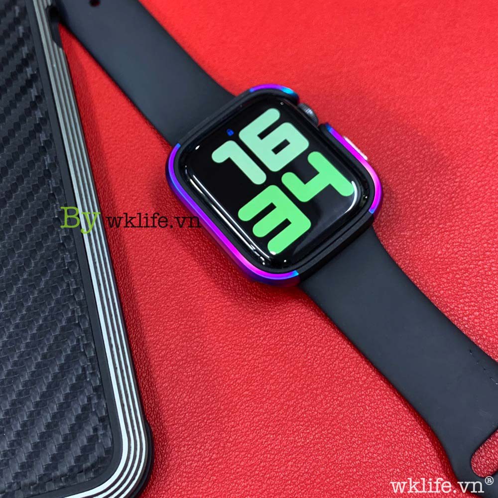 Ốp Viền Apple Watch WiWU Defense Armor Viền Nhôm Size 44mm Apple wacth Seri 4/5/6/SE