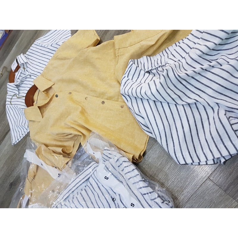 Set Bộ quần áo Linen xuất xịn