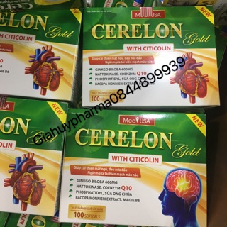 Viên uống bổ não tăng cường trí nhớ Cerelon gold With Citicolin