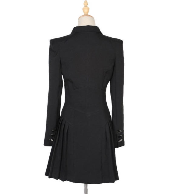 Đầm vest xoè xếp ly qccc