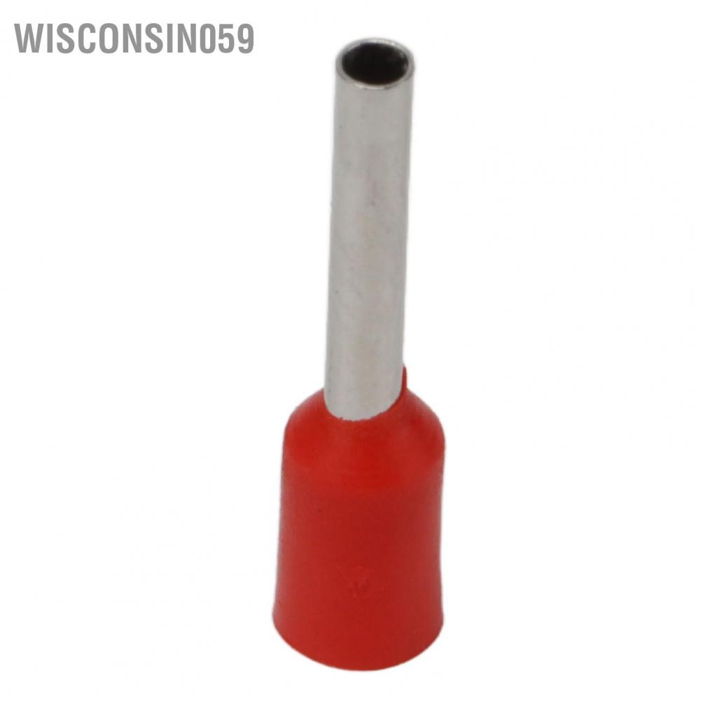Wisconsin059 1000Pcs Insulated Pin Cord End Terminal Copper PVC Pre Terminals for Transportation Lighting