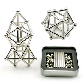 Bộ đồ chơi lăp ghép Buckyball 27 viên bi và 36 thanh nam châm phát huy tối đa sự Sáng Tạo Thông Minh. Bảo hành uy tín
