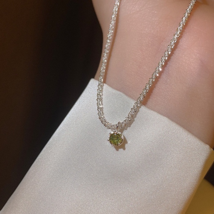 Vòng cổ sáng bóng sang trọng hàn quốc thời trang xương quai xanh trang sức cao cấp