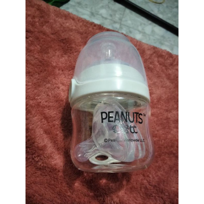 (Thanh lý) bình sữa thủy tinh PEANUT 100ml