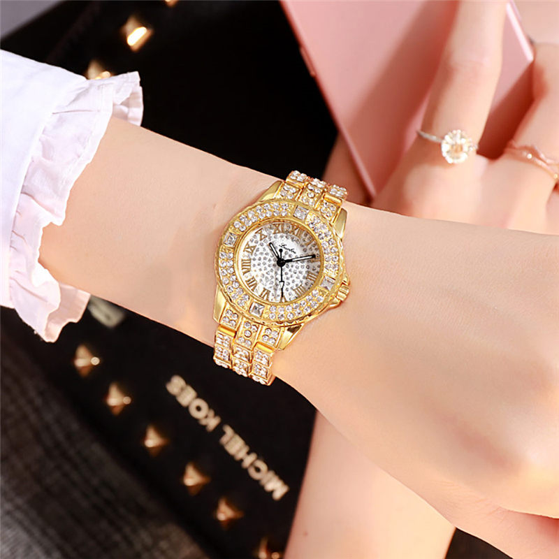 ZOLFA Fashion Starry Sky Ladies Steel Band Watch Luxury Rhinestone Womens Quartz Wristwatch Alloy Watches Ladies Timepiece Đồng hồ nữ