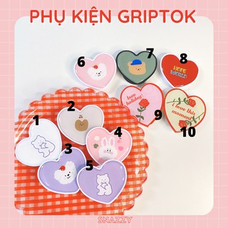 GRIPTOK/POPSOCKET /GIÁ ĐỠ ĐIỆN THOẠI TRÁI TIM PHONG CÁCH HÀN QUỐC