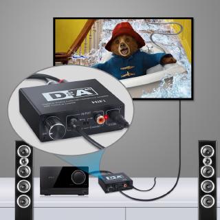 Analog Audio HiFi to Analog R/L RCA Converter Amplifier for PS3 Xbox DVD