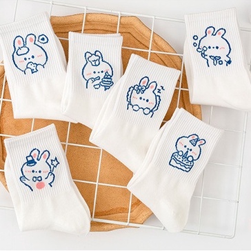 Tất vớ nữ cổ cao hoạt hình thỏ dễ thương cotton loại 1 AD51 CUTE ACCESSORIES TOP 1
