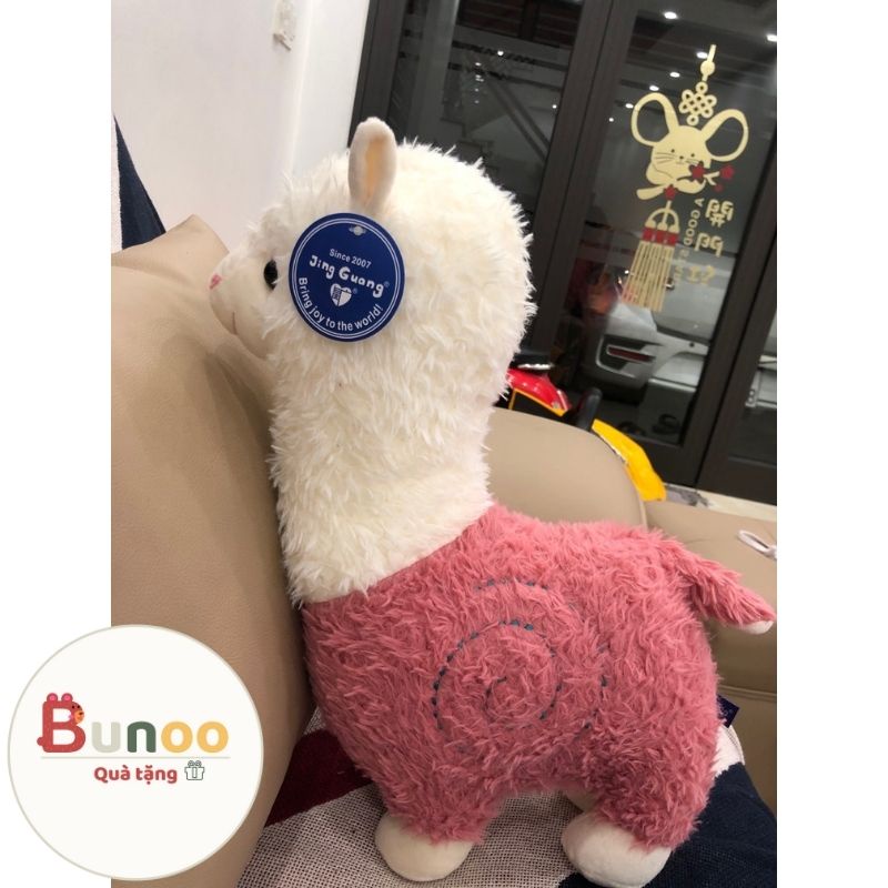 (Sẵn)Gấu Bông Lạc Đà Alpaca Ngộ Nghĩnh Bản Màu Đỏ Giáng Sinh Noel 27-38-46-56-65cm Bunoo Shop